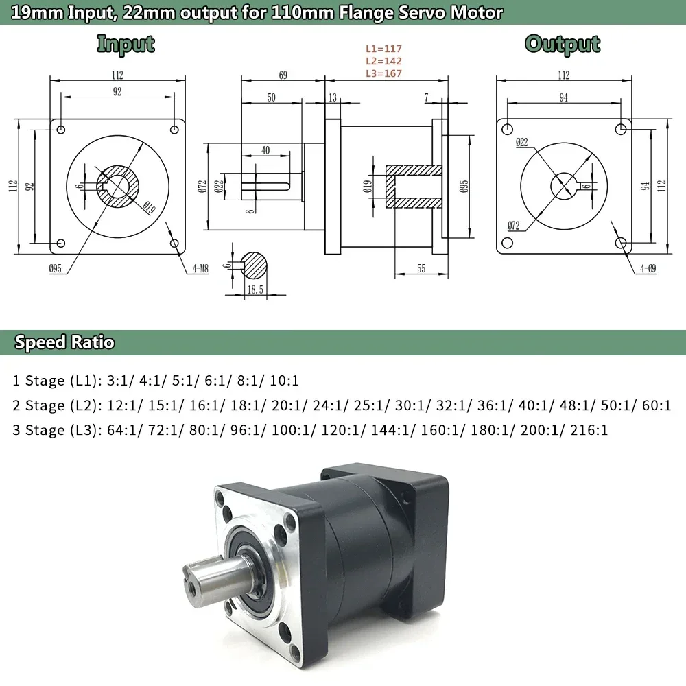 Планетарный редуктор Nema42 110PX 70Нм
Планетарный редуктор Nema42 110PX 70Нм