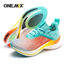 ONEMIX Men Running Shoes for Men Breathalbe Athletic Sport Jogging Shoes Ultralight Training Carbon Plate Professional Sneakers