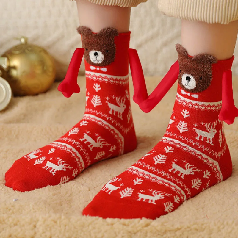1 Pair Christmas Theme Hand-Holding Socks Unisex Long Girls Harajuku Cute Couple Cotton Socks Costume Accessories Props
1 Pair Christmas Theme Hand-Holding Socks Unisex Long Girls Harajuku Cute Couple Cotton Socks Costume Accessories Props