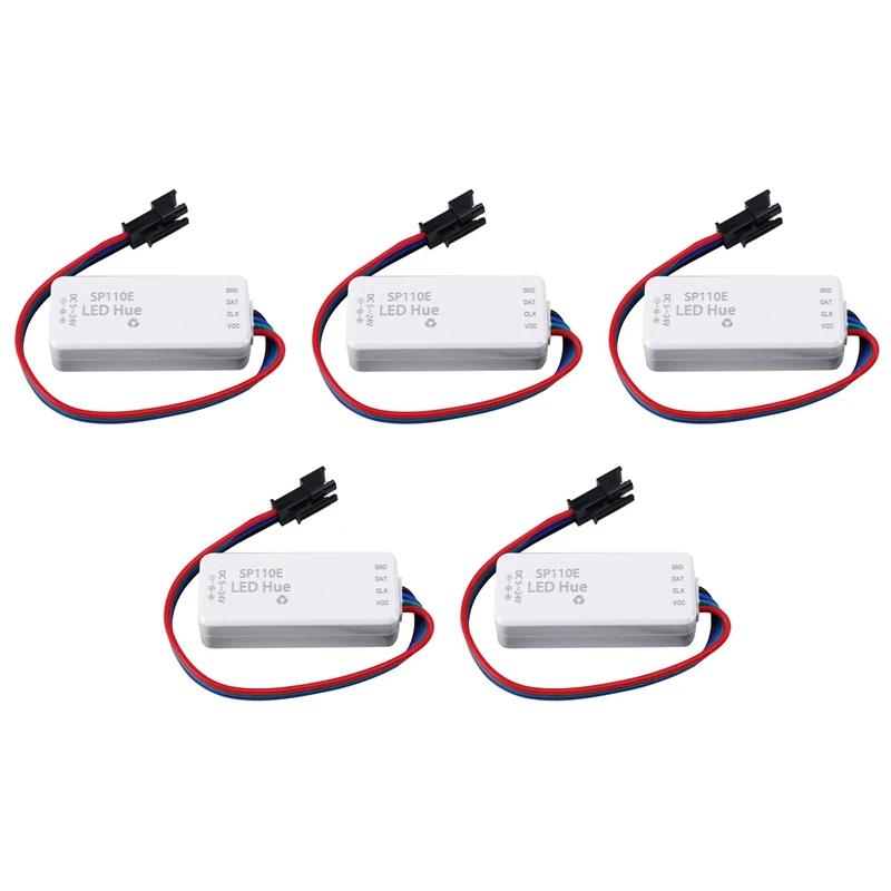 5X WS2812B SK6812RGB SK6812RGBW Bluetooth SP110E Mini Controller, Support ALL LED Strip/Module Light/Panel/String
5X WS2812B SK6812RGB SK6812RGBW Bluetooth SP110E Mini Controller, Support ALL LED Strip/Module Light/Panel/String