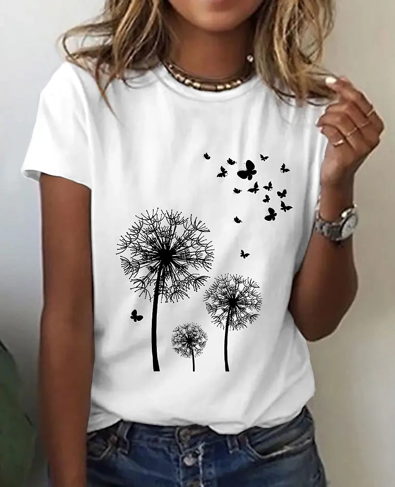 Summer Plus Size Women's T-Shirt Top O-Neck Blouses Tee 3D Printing Dandelion 2022 Fashion Casual Short Sleeve T-Shirts Clothing
Summer Plus Size Women's T-Shirt Top O-Neck Blouses Tee 3D Printing Dandelion 2022 Fashion Casual Short Sleeve T-Shirts Clothing