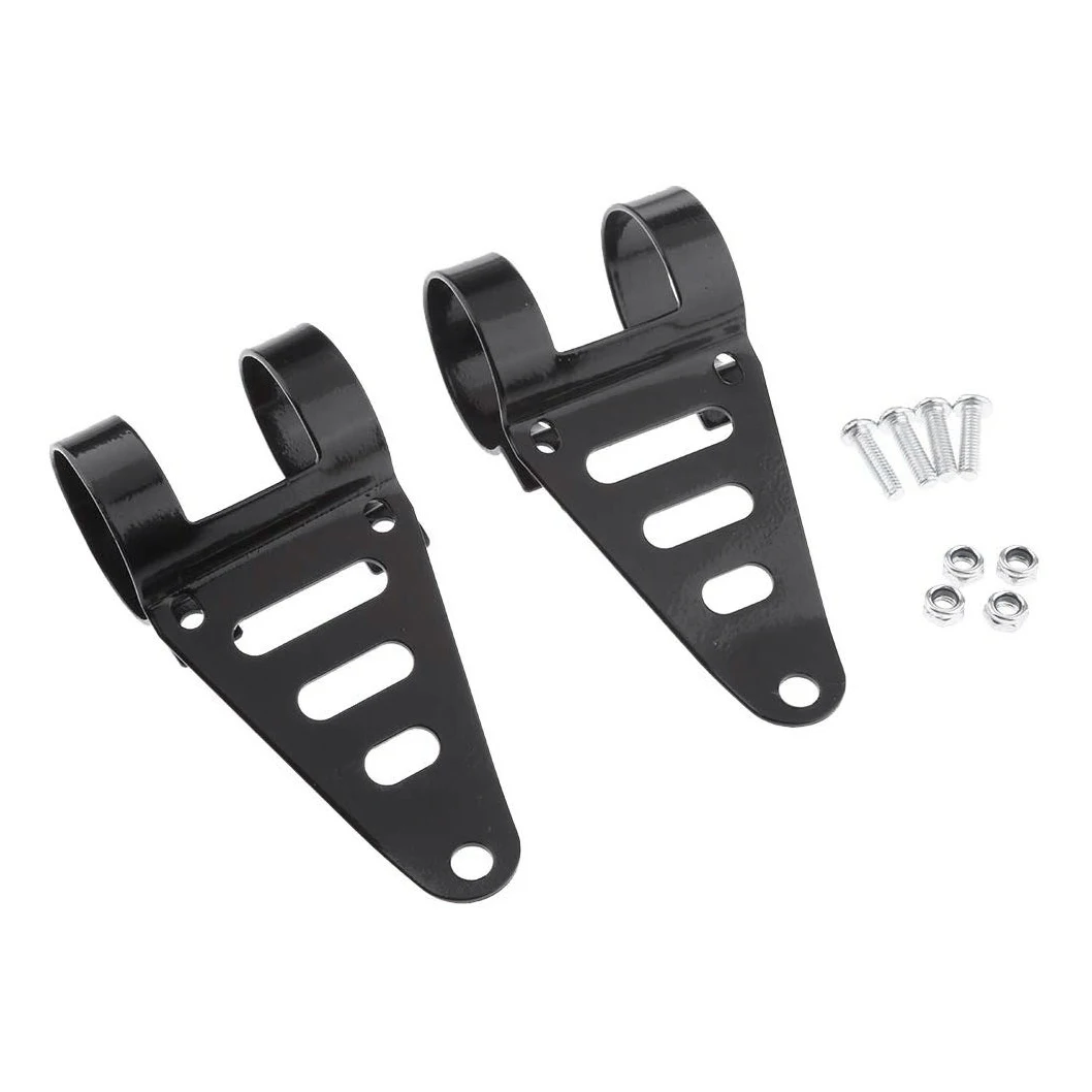 

Universal 41-43mm Motorcycle Headlight Brackets Head Light Lamp Holder