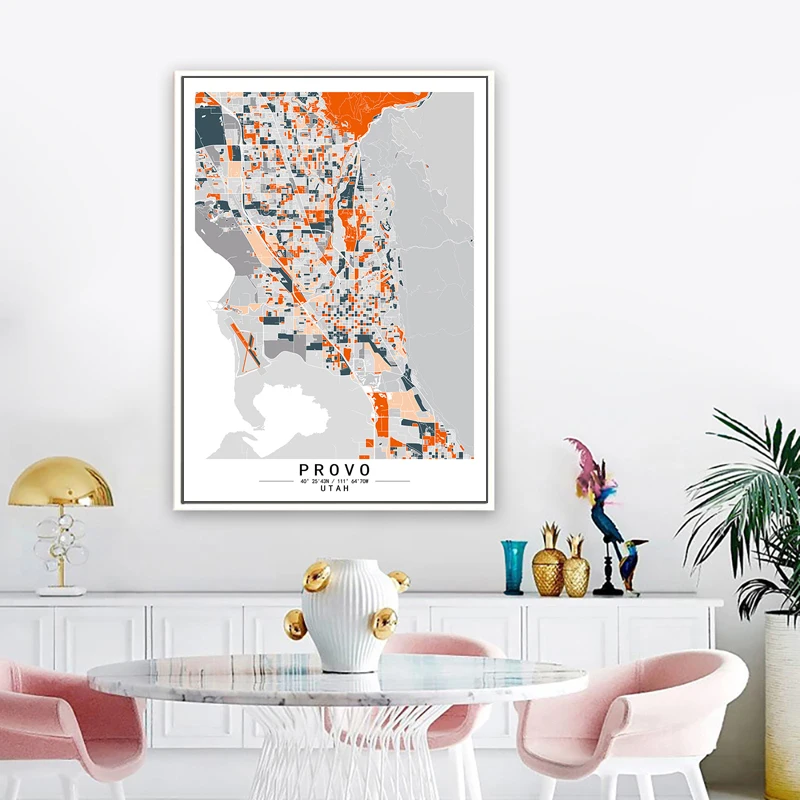 Provo, Юта, Америка, цвет детской стены, художественный печатный плакат, картина, домашний декор
Provo, Юта, Америка, цвет детской стены, художественный печатный плакат, картина, домашний декор