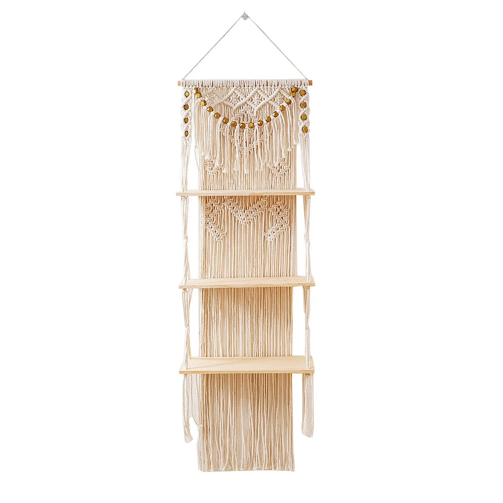 Bohemia Wooden Floating Shelf Plant Potted Rack 3 Tires Wooden Shelf Rope Plant Hanger Holder Storage Organizer for Living Room
Bohemia Wooden Floating Shelf Plant Potted Rack 3 Tires Wooden Shelf Rope Plant Hanger Holder Storage Organizer for Living Room