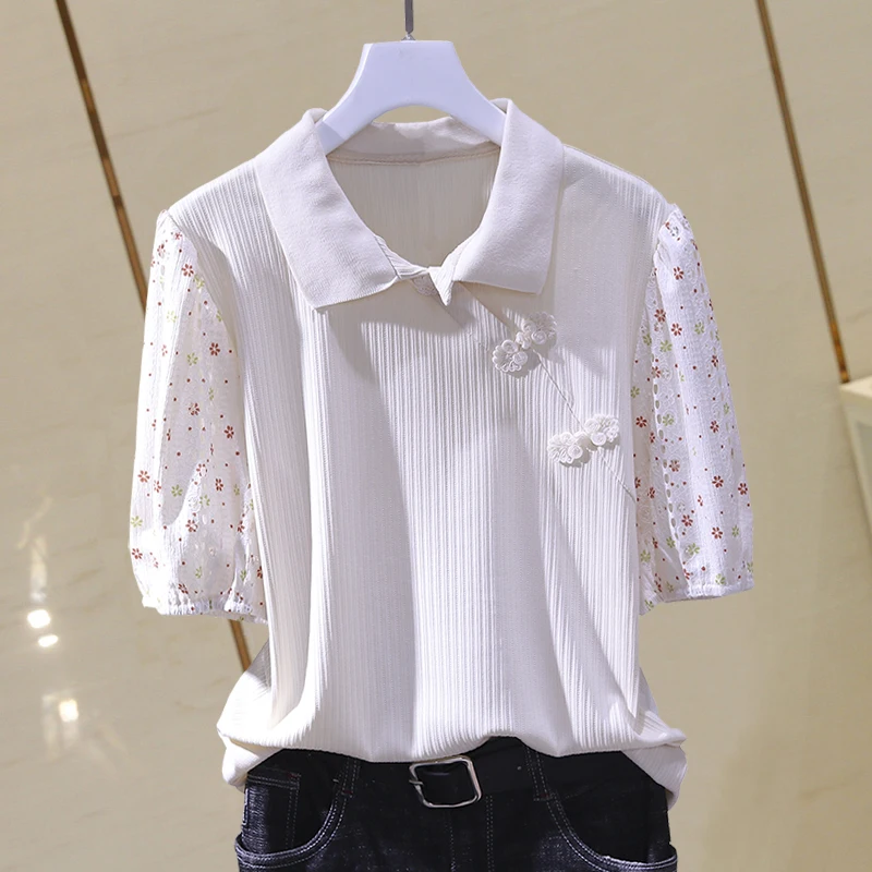 Vintage Women Cheongsam Blouse Summer Chiffon Patchwork Elegant Lady Pulls Outwear Top Quality
Vintage Women Cheongsam Blouse Summer Chiffon Patchwork Elegant Lady Pulls Outwear Top Quality