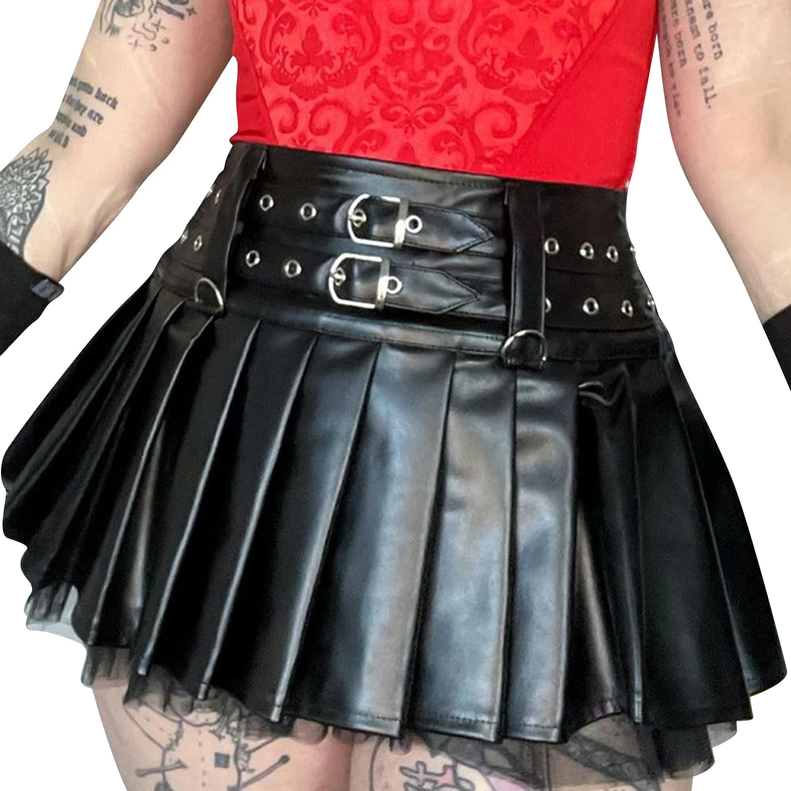 Woman Fashion Skirt For Concert Dancing Party Clubwear Glossy Faux Leather Pleated Skirts Sexy A-Line Miniskirt Pole Dancewear
Woman Fashion Skirt For Concert Dancing Party Clubwear Glossy Faux Leather Pleated Skirts Sexy A-Line Miniskirt Pole Dancewear