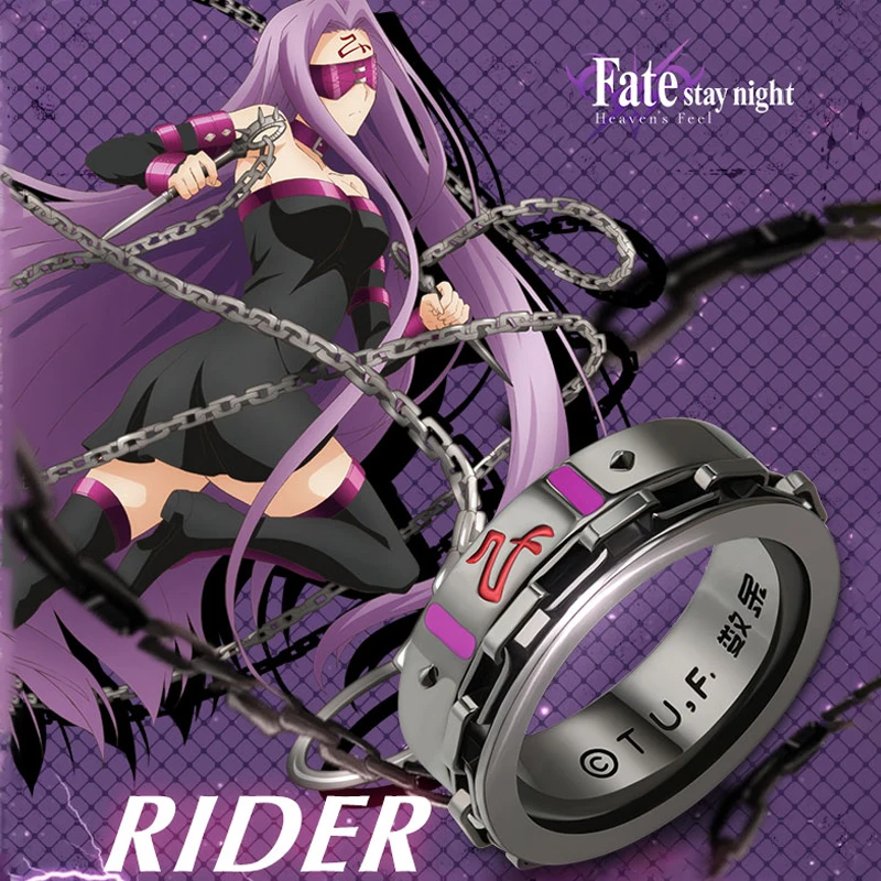 Anime Official Fate/Stay Night Rider Ring US Size 10 Stainless Steel Ring Band Cosplay Jewelry Accessory Women Men Birthday Gift
Anime Official Fate/Stay Night Rider Ring US Size 10 Stainless Steel Ring Band Cosplay Jewelry Accessory Women Men Birthday Gift