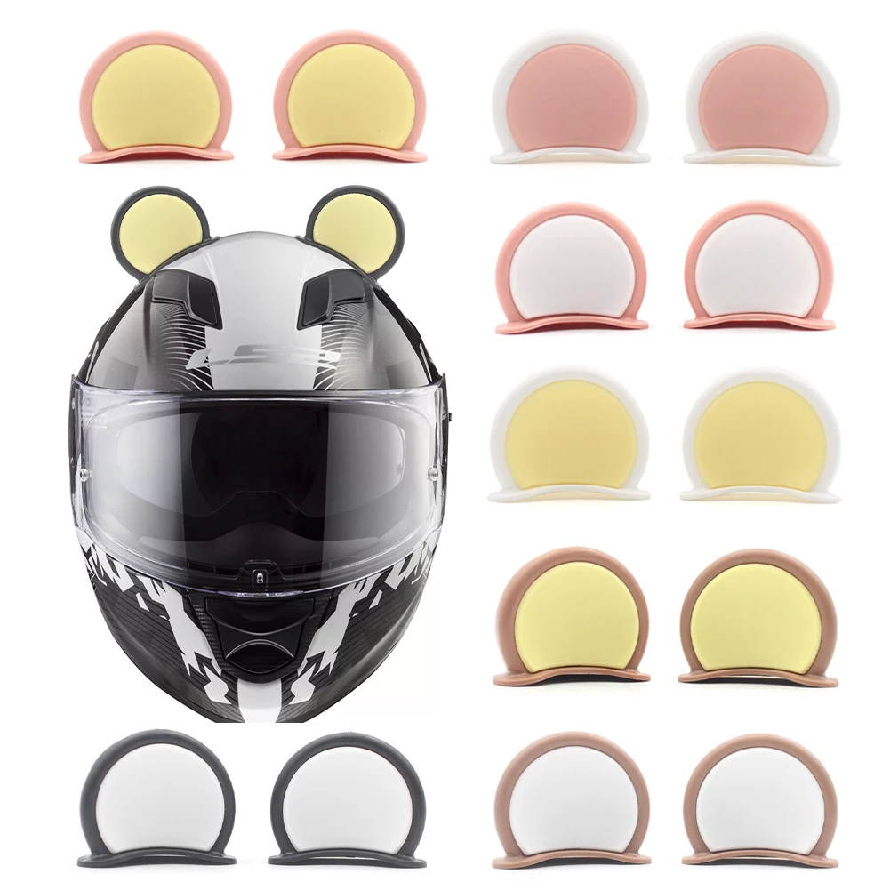 1Pair Universal Motorcycle Helmet Bear Ears Cute Helmet Decoration For Girls Women Rubber Ears Scooter Bicycle Helmet Ornaments
1Pair Universal Motorcycle Helmet Bear Ears Cute Helmet Decoration For Girls Women Rubber Ears Scooter Bicycle Helmet Ornaments