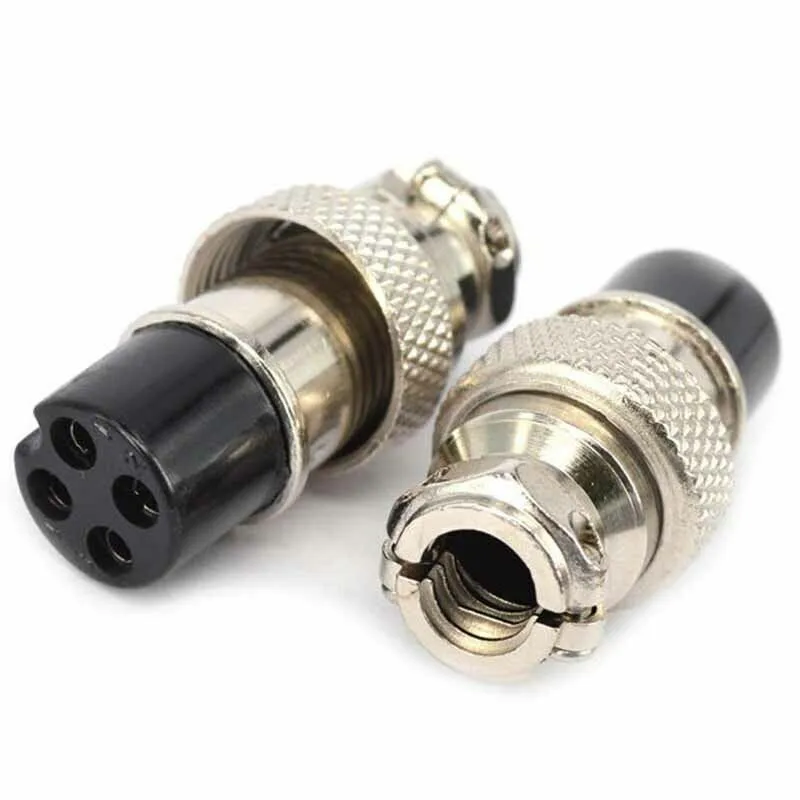 Set of 5 4 Pin Aviation Plug Connector Socket 16mm GX16 4 Metal Male Female Panel Insulation Resistance 2000 ohm
Set of 5 4 Pin Aviation Plug Connector Socket 16mm GX16 4 Metal Male Female Panel Insulation Resistance 2000 ohm