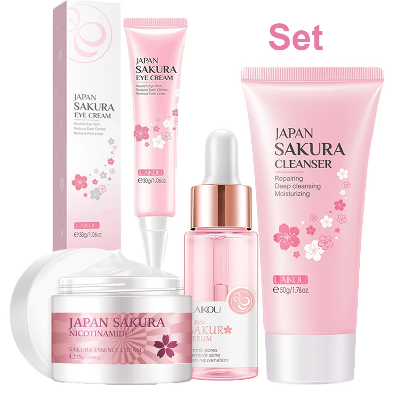 Японский набор для ухода за кожей Sakura, антивозрастной крем для удаления морщин и темных кругов, увлажняющий крем для лица, кожи вокруг глаз, ...
Японский набор для ухода за кожей Sakura, антивозрастной крем для удаления морщин и темных кругов, увлажняющий крем для лица, кожи вокруг глаз, ...