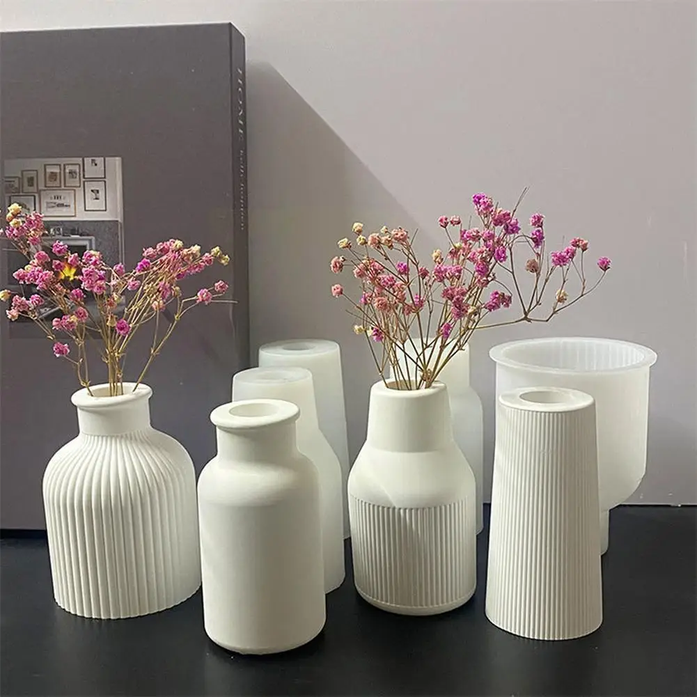 

Силиконовая форма для вазы, цветочный горшок, штукатурка, клейкая форма, ремесла, ваза, ваза, плантатор, силиконовая фотоформа O6I9
