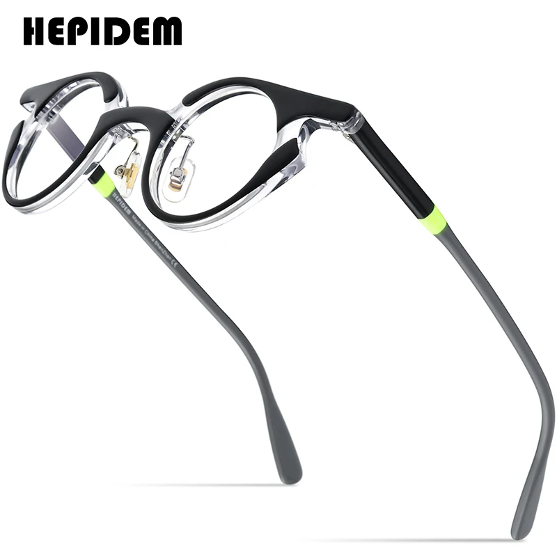 HEPIDEM Acetate Glasses Frame Women 2022 Vintage Retro Small Oval Prescription Eyeglasses Men Optical Spectacles Eyewear 9192
HEPIDEM Acetate Glasses Frame Women 2022 Vintage Retro Small Oval Prescription Eyeglasses Men Optical Spectacles Eyewear 9192