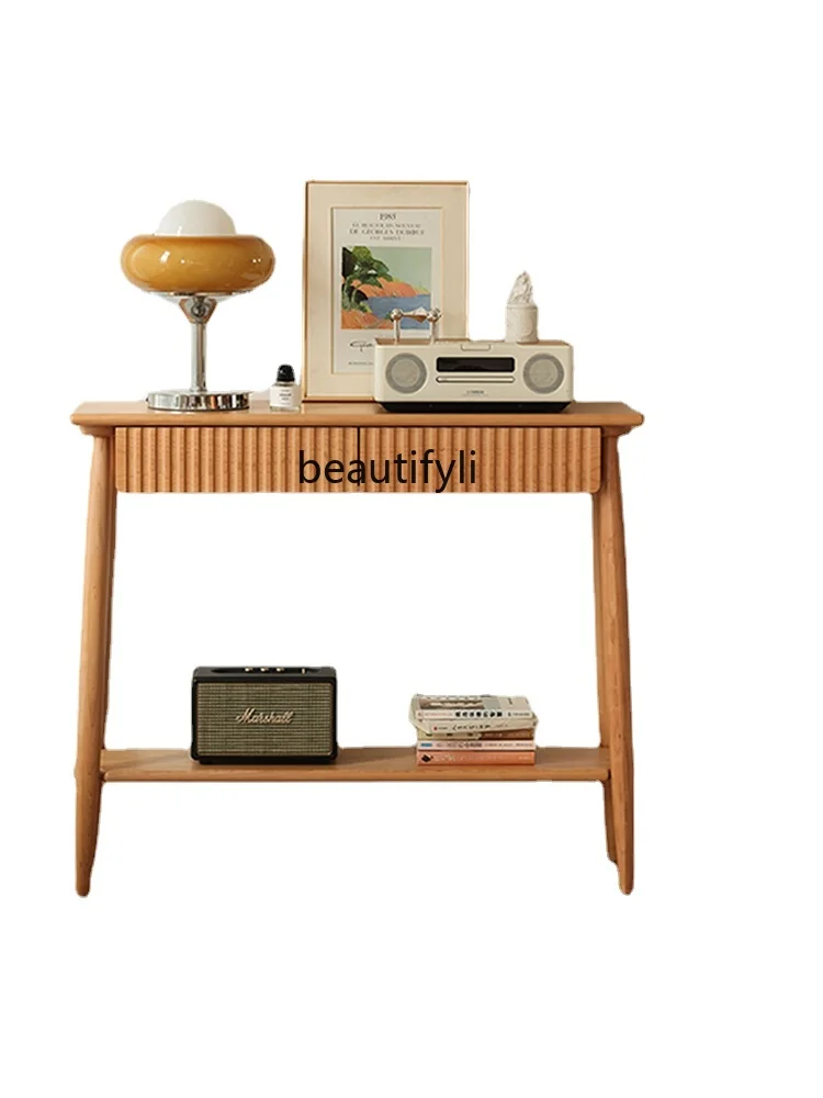 zq Cherrywood Entrance Cabinet Nordic and Japanese Style Solid Wood Porch Corridor Decoration Table Home Bar Counter
zq Cherrywood Entrance Cabinet Nordic and Japanese Style Solid Wood Porch Corridor Decoration Table Home Bar Counter