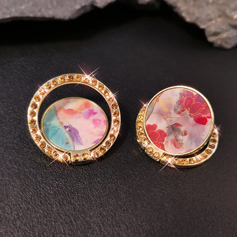 Mobile Phone Ring Creative Painted Finger Buckle Metal Pull Ring Back Sticker Buckle Bracket with Drill Women's Personality
Mobile Phone Ring Creative Painted Finger Buckle Metal Pull Ring Back Sticker Buckle Bracket with Drill Women's Personality
