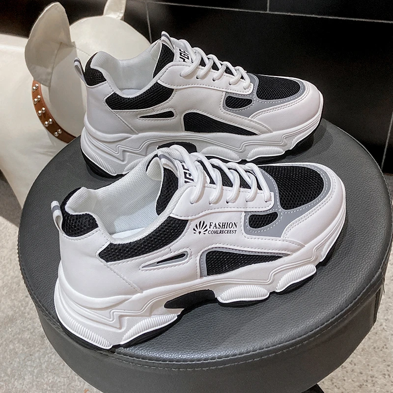 2022 5cm PU Leather Super Thick Sole Mesh Platform Wedge Women Shoes Chunky Sneakers Hidden Heel Breathable Casual Comfy
2022 5cm PU Leather Super Thick Sole Mesh Platform Wedge Women Shoes Chunky Sneakers Hidden Heel Breathable Casual Comfy