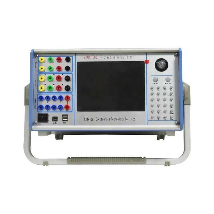 Six Phase Microcomputer Relay Protection Tester Secondary Injection Protective Relay Testing Equipment
Six Phase Microcomputer Relay Protection Tester Secondary Injection Protective Relay Testing Equipment