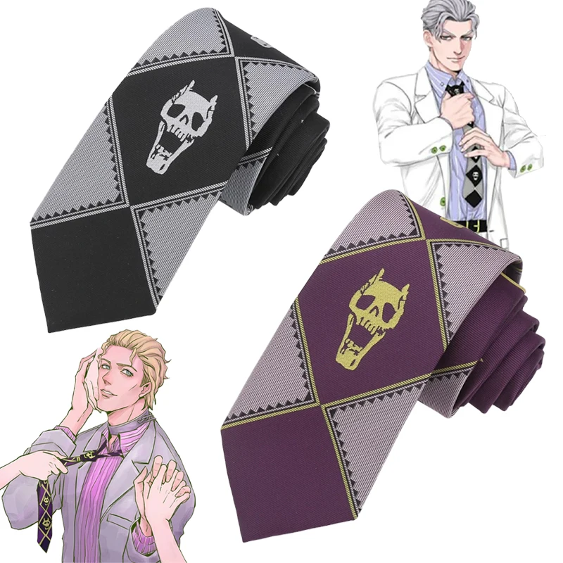 Anime JoJo Bizarre Adventure Necktie KILLER QUEEN Kira Yoshikage Skull Neck Tie Halloween Cosplay Costumes Accessories Man Woman
Anime JoJo Bizarre Adventure Necktie KILLER QUEEN Kira Yoshikage Skull Neck Tie Halloween Cosplay Costumes Accessories Man Woman