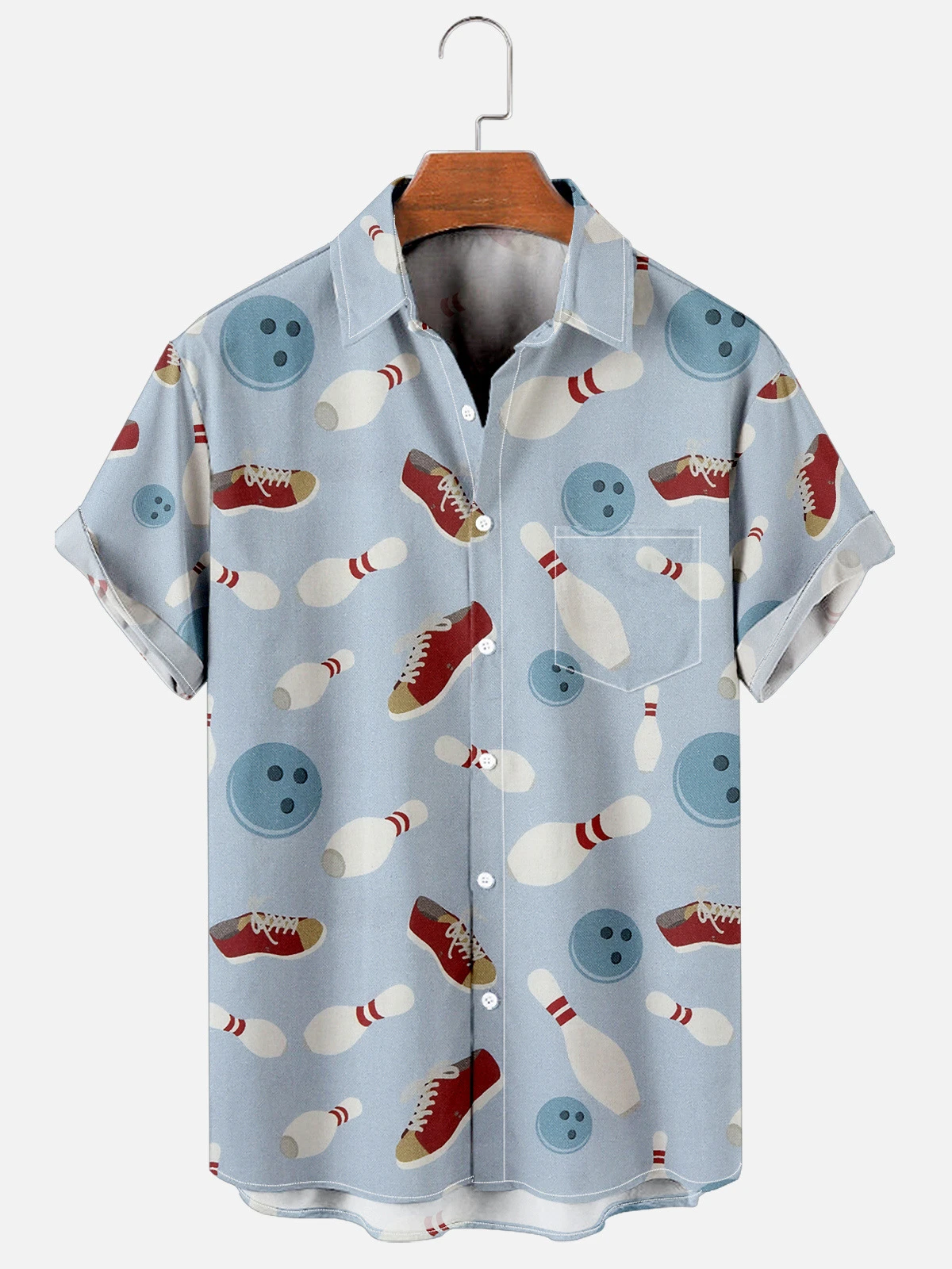 2022 summer short-sleeved shirt bowling creative elements digital printing shirt men
2022 summer short-sleeved shirt bowling creative elements digital printing shirt men
