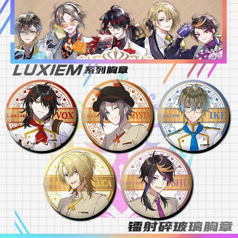 Luxiem Nijisanji Anime Badge Ike Luca Mysta Shu Vox Round Brooch Bag Pendent Decor Cartoon Goods Accessories Collection Display
Luxiem Nijisanji Anime Badge Ike Luca Mysta Shu Vox Round Brooch Bag Pendent Decor Cartoon Goods Accessories Collection Display