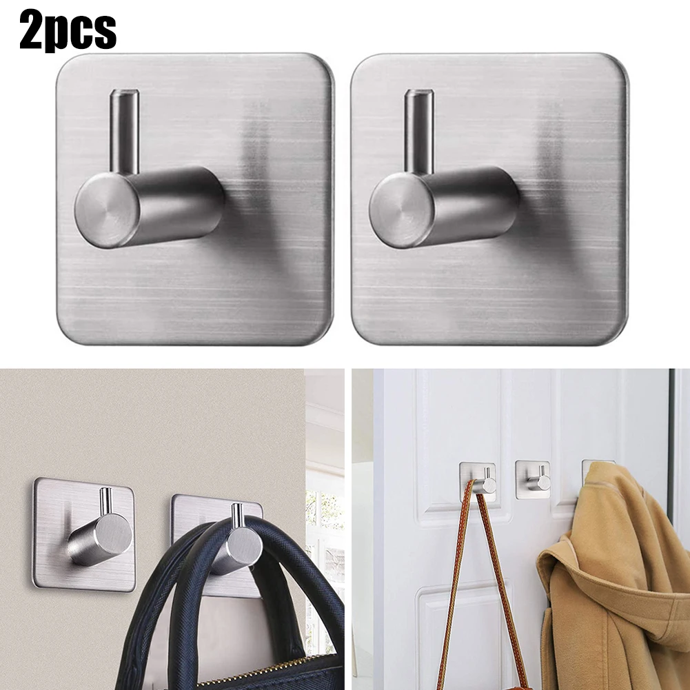 2pcs Self Adhesive Hooks Home Wall Door Storage Holder Bathroom Kitchen Clothes Hanging Bag Key Holder Kitchen Towel Racks
2pcs Self Adhesive Hooks Home Wall Door Storage Holder Bathroom Kitchen Clothes Hanging Bag Key Holder Kitchen Towel Racks