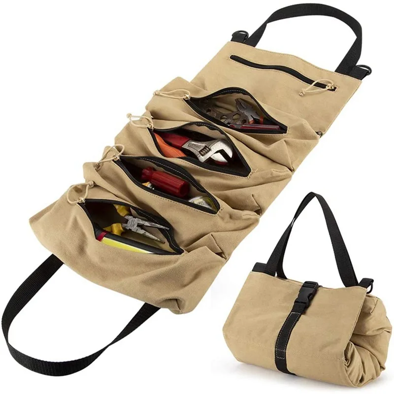 Roll Up Tool Bag Organizer Canvas Carpenter Portable Screwdriver Holder Motorcycle Tool Kit Bolsa Herramientas Hand Tools XR50
Roll Up Tool Bag Organizer Canvas Carpenter Portable Screwdriver Holder Motorcycle Tool Kit Bolsa Herramientas Hand Tools XR50