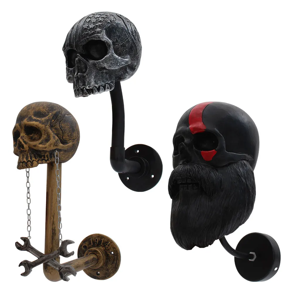 Motorcycle Helmet Skull with Beard-Helmet Rack, Motorcycle Skull Helmet Holder Home Decor Living Room Decoration
Motorcycle Helmet Skull with Beard-Helmet Rack, Motorcycle Skull Helmet Holder Home Decor Living Room Decoration