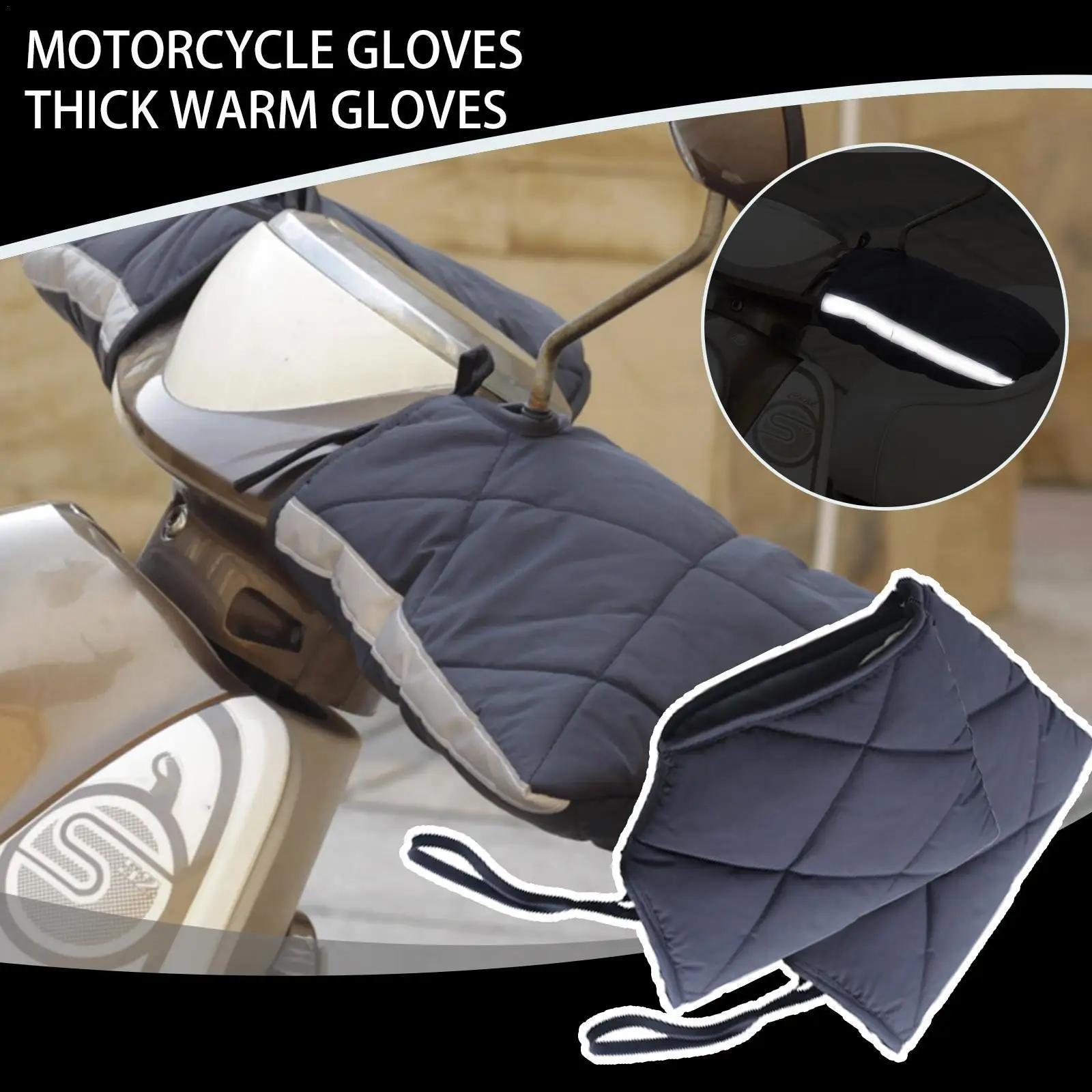 Motorbike Handlebar Grip Muffs Waterproof Windproof Hand Handlebar Thicken Winter Gloves Gloves Motorcycle Warmer L2q7
Motorbike Handlebar Grip Muffs Waterproof Windproof Hand Handlebar Thicken Winter Gloves Gloves Motorcycle Warmer L2q7