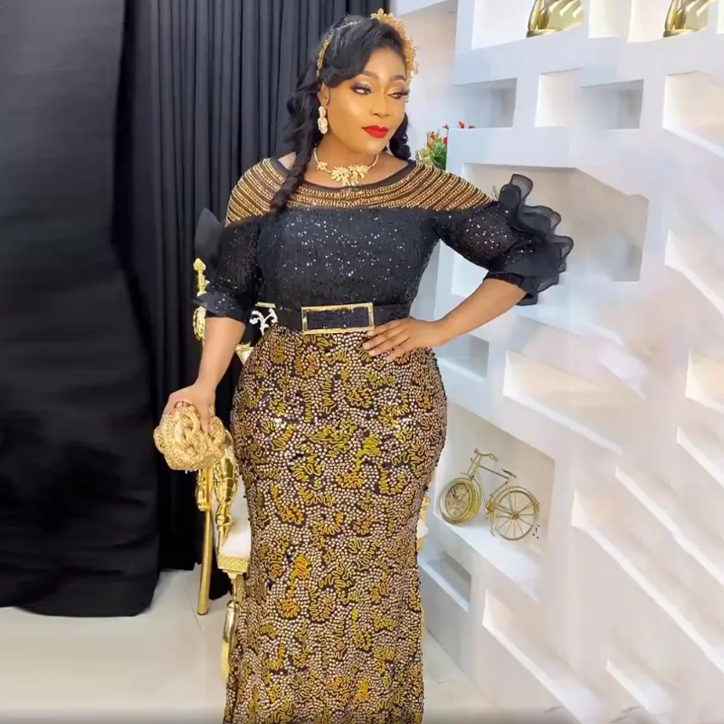 Evening Dresses Long Luxury Sequin Gown 2022 New African Wedding Party Bodycon Mermaid Dress Plus Size Ankara Ladies Clothing
Evening Dresses Long Luxury Sequin Gown 2022 New African Wedding Party Bodycon Mermaid Dress Plus Size Ankara Ladies Clothing