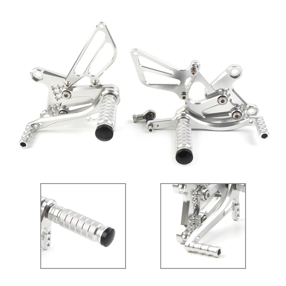 Silver Motorcycle Footrest For Honda NSF100 NSR50 All Years Adjustable Aluminum Foot Rear Rear Set Kits 
Silver Motorcycle Footrest For Honda NSF100 NSR50 All Years Adjustable Aluminum Foot Rear Rear Set Kits