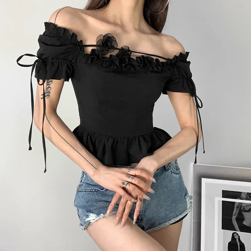 Zhilans® 2022 Europe Street Stylish Falbala Design Women T -shirt Female Sexy Crop Top Clothes Fashion Girl Blouses Casual Y2k
Zhilans® 2022 Europe Street Stylish Falbala Design Women T -shirt Female Sexy Crop Top Clothes Fashion Girl Blouses Casual Y2k