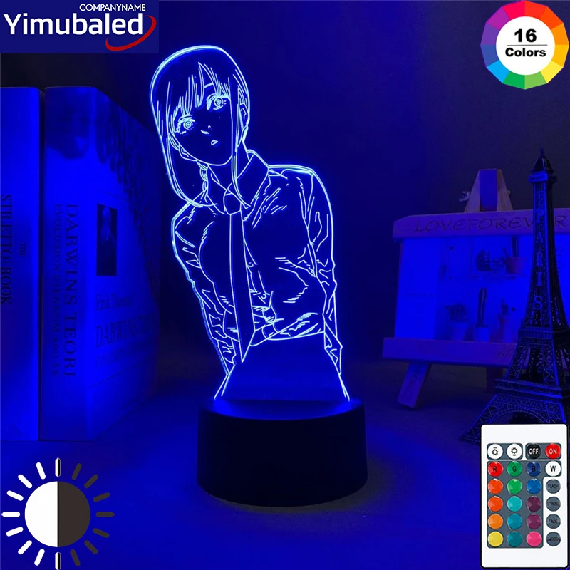 Popular Anime Chainsaw Man Remote Control Led Night Light Bad Woman Makima Acrylic Plate 3d Lamp for Bedroom Decor Friends Gift
Popular Anime Chainsaw Man Remote Control Led Night Light Bad Woman Makima Acrylic Plate 3d Lamp for Bedroom Decor Friends Gift