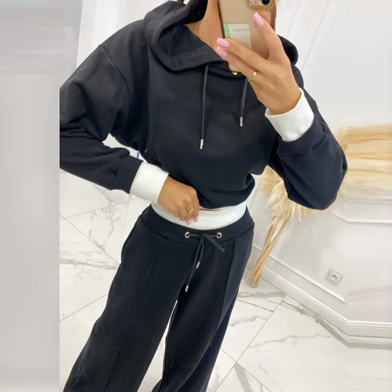 Fall Winter Long Sleeve Solid Tracksuit Korean Luxury Women Pants Set Lady Hooded Sweatshirts Blouse and Long Trousers Outfits
Fall Winter Long Sleeve Solid Tracksuit Korean Luxury Women Pants Set Lady Hooded Sweatshirts Blouse and Long Trousers Outfits