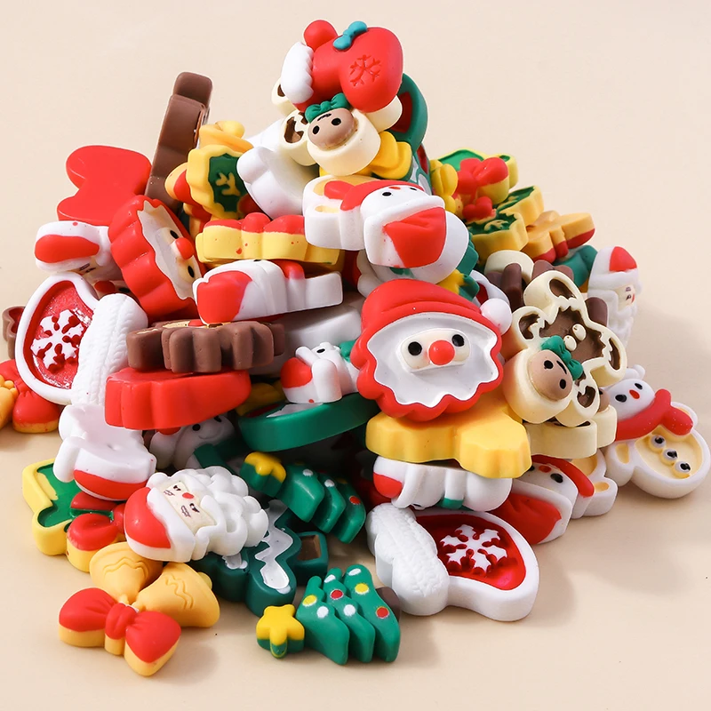 10pcs New Resin Flatback Cabochons Christmas Charms Cute Deer Bell Snowman Santa Claus Pendants for DIY Jewelry Making Gifts
10pcs New Resin Flatback Cabochons Christmas Charms Cute Deer Bell Snowman Santa Claus Pendants for DIY Jewelry Making Gifts