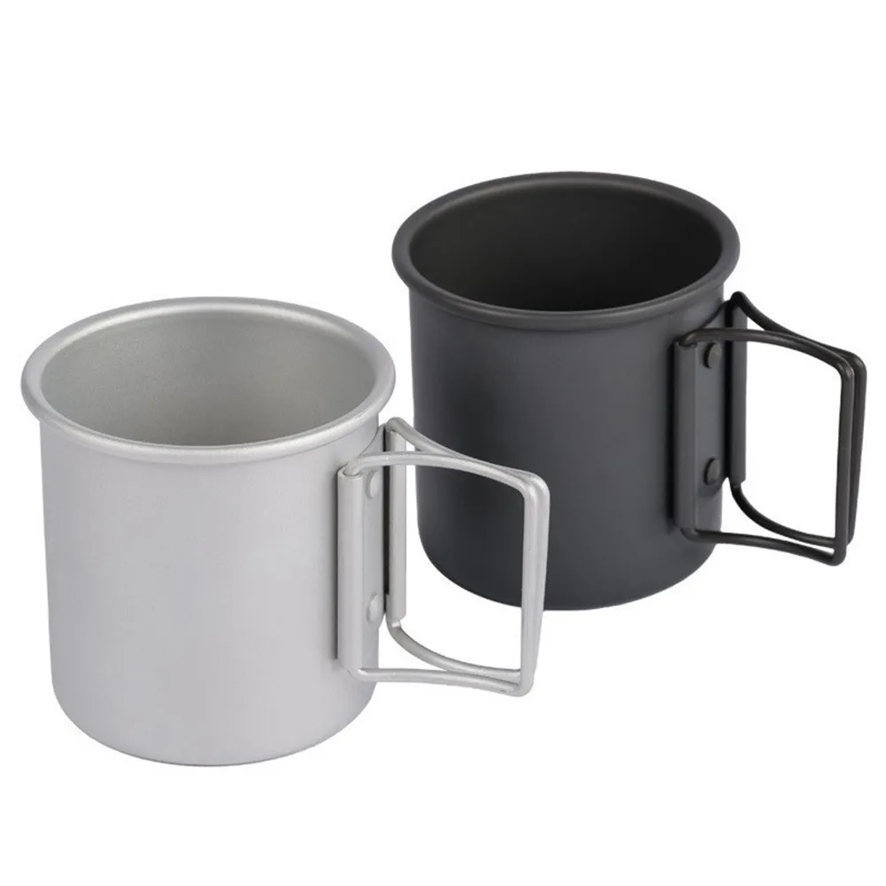 1pc Portable Camping Mug Cup With Folding Handles 8x7.3cm Aluminum Alloy Outdoor Hiking Travel Picnic Water Cup Mug Silver Black
1pc Portable Camping Mug Cup With Folding Handles 8x7.3cm Aluminum Alloy Outdoor Hiking Travel Picnic Water Cup Mug Silver Black