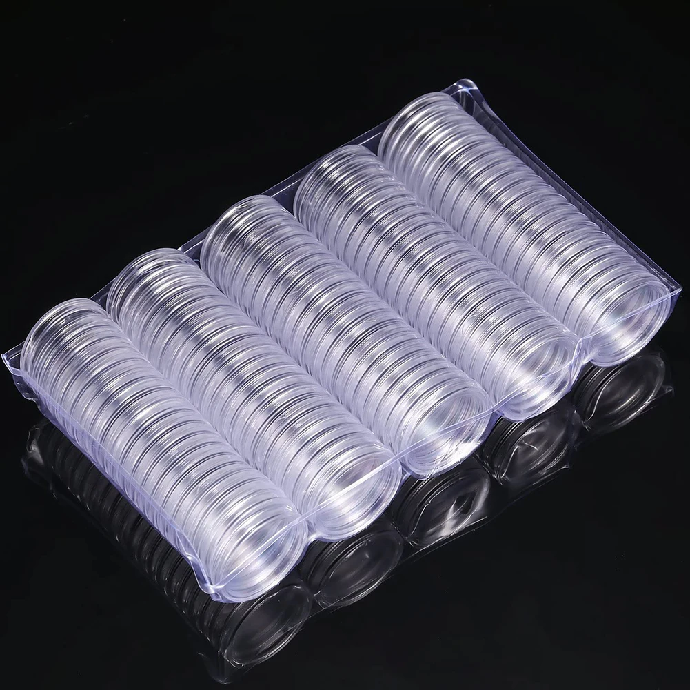 200pcs 25mm Clear Coin Capsule Holder Case Transparent Coin Medal Commemorative Collectable Coin Round Storage Box Container
200pcs 25mm Clear Coin Capsule Holder Case Transparent Coin Medal Commemorative Collectable Coin Round Storage Box Container