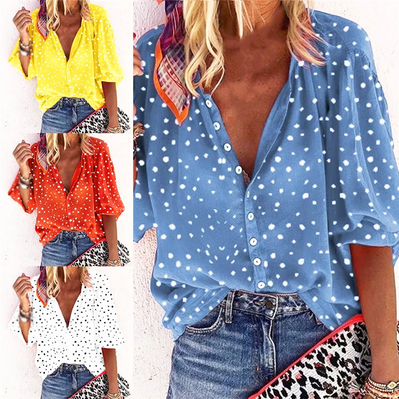 2022 Print Plus Size Womens Tops And Blouses V-neck Long Sleeve Office Blouse Puff Sleeve Fashion Streetwear Women Clothes Shirt
2022 Print Plus Size Womens Tops And Blouses V-neck Long Sleeve Office Blouse Puff Sleeve Fashion Streetwear Women Clothes Shirt
