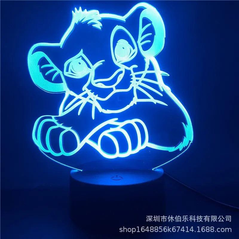 Disney Lion King Simba 3D 7 Colors Bedside Bedroom LED USB Night Light Touch Switch Colorful Atmosphere for Home Decoration Home
Disney Lion King Simba 3D 7 Colors Bedside Bedroom LED USB Night Light Touch Switch Colorful Atmosphere for Home Decoration Home