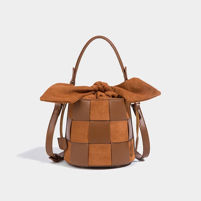 High Quality Textured Leather Woven Bucket Bag Women Hand-held Handbag Lady Purse Shoulder Messenger Bag Female Tote Bag
High Quality Textured Leather Woven Bucket Bag Women Hand-held Handbag Lady Purse Shoulder Messenger Bag Female Tote Bag