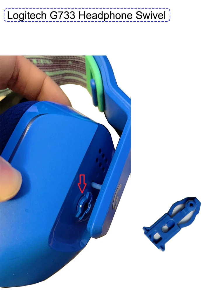 Logitech G733 Lightspeed Wireless Gaming Headset Headband Hinge Swivel Headphone Repair Parts
Logitech G733 Lightspeed Wireless Gaming Headset Headband Hinge Swivel Headphone Repair Parts