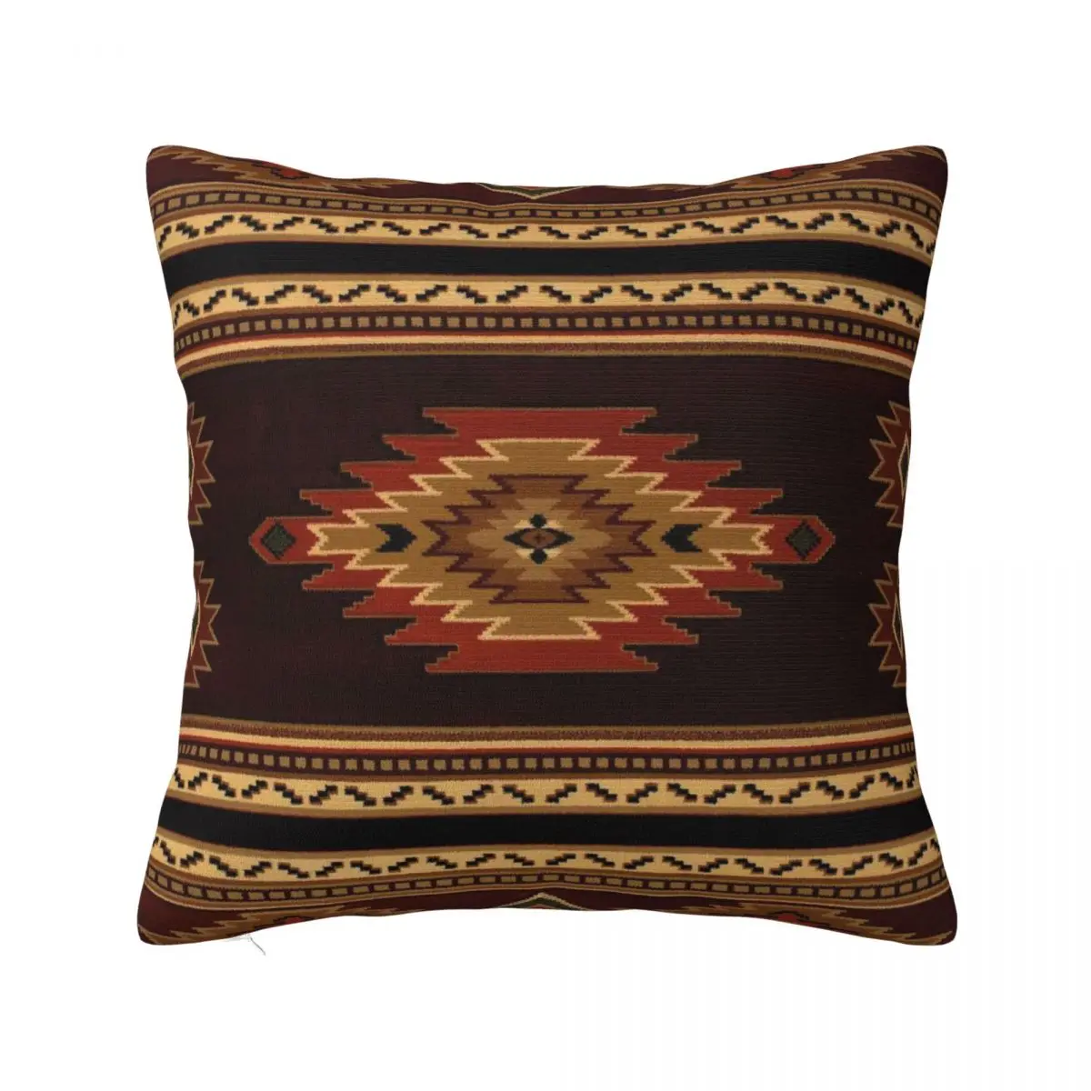 

Native American Pillowcase Printing Polyester Cushion Cover Decoration Ethnic Style Throw Pillow Case Cover Home Square 40*40cm