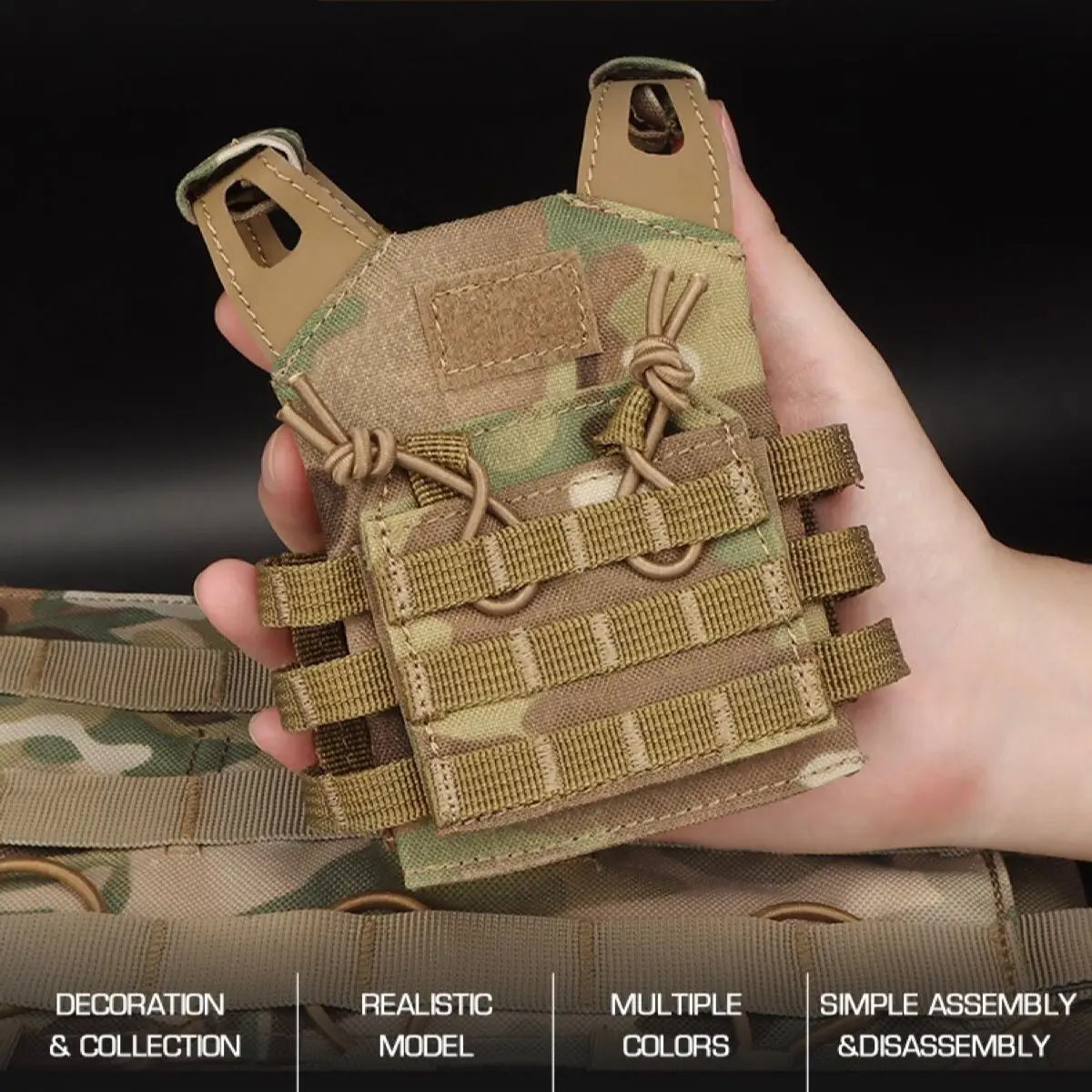 Mini Tactical Beer Bottle Vest Cover Military Miniature Molle Vest Beer Holder Drink Set Outdoor Decoration Doll Clothes
Mini Tactical Beer Bottle Vest Cover Military Miniature Molle Vest Beer Holder Drink Set Outdoor Decoration Doll Clothes