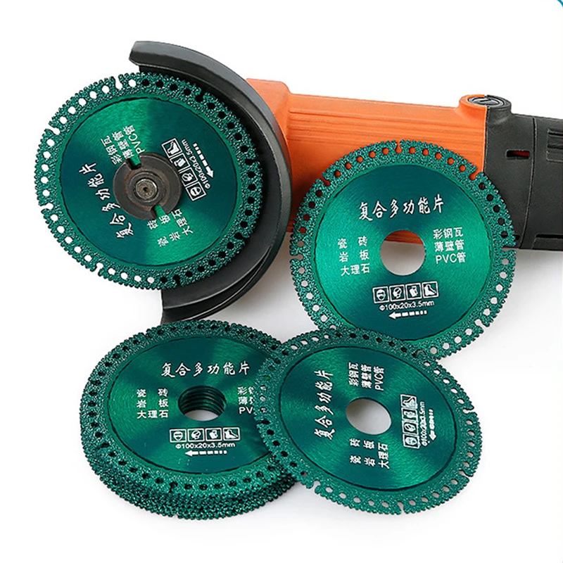 Composite Multifunctional Cutting Saw Blade 100mmUltra-thin Saw Blade Ceramic Tile Glass Cutting Disc For Angle Grinder 4inch
Composite Multifunctional Cutting Saw Blade 100mmUltra-thin Saw Blade Ceramic Tile Glass Cutting Disc For Angle Grinder 4inch