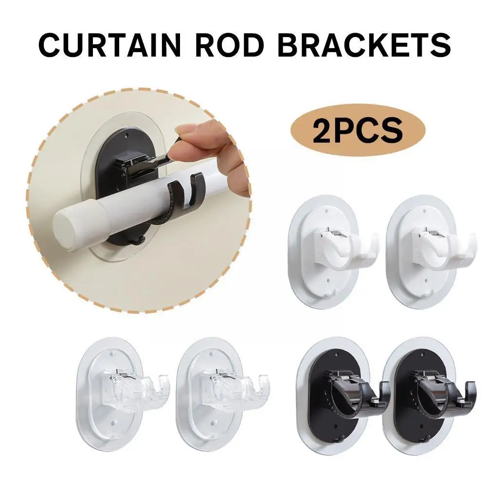 Adjustable Curtain Rod Holder Clip Self Adhesive Clamp Wall Nail-Free Holder Curtain Hook Hanging Bracket Clips Racks Wall I4O6
Adjustable Curtain Rod Holder Clip Self Adhesive Clamp Wall Nail-Free Holder Curtain Hook Hanging Bracket Clips Racks Wall I4O6