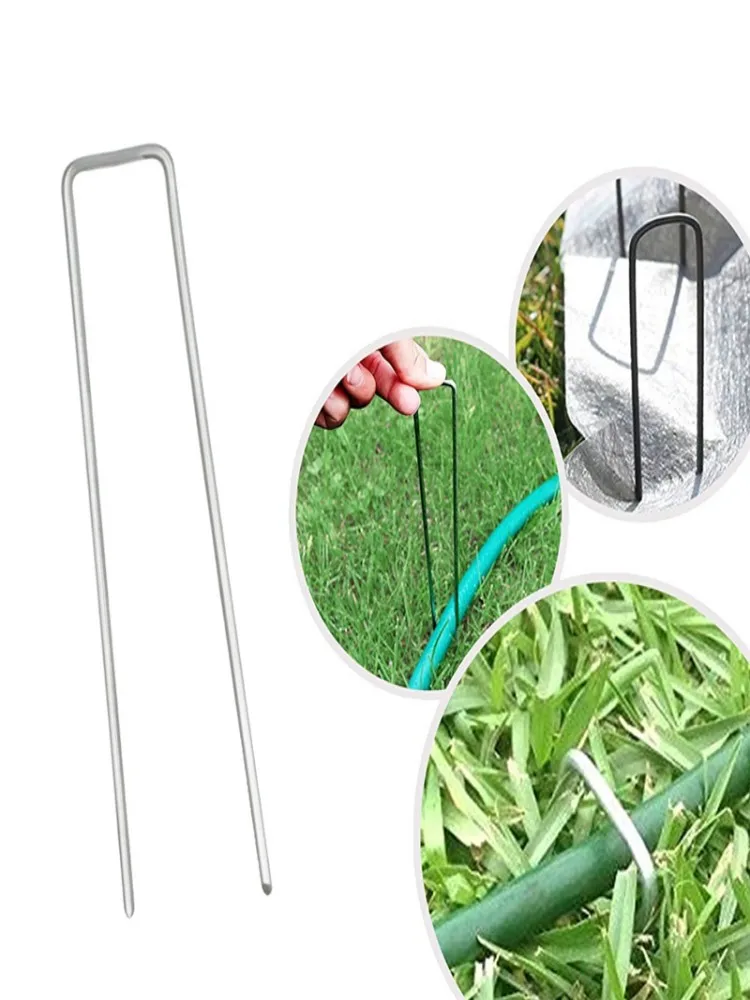 Galvanized Landscape Staples Anti-Rust Garden Stakes U Shaped Ground Nail Landscaping Fabric Pins Yard Stakes For Barrier Fabric
Galvanized Landscape Staples Anti-Rust Garden Stakes U Shaped Ground Nail Landscaping Fabric Pins Yard Stakes For Barrier Fabric