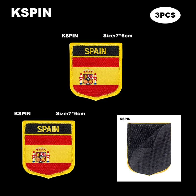 National Flag Patch Hook Loop Spain Badges Armband 3D Stick on Jacket Backpack Stickers
National Flag Patch Hook Loop Spain Badges Armband 3D Stick on Jacket Backpack Stickers
