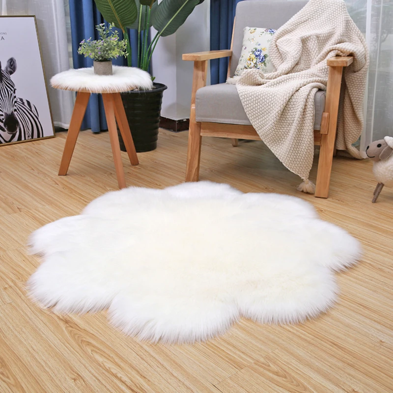 Искусственный коврик в форме цветка для гостиной, ворсистый коврик, современный плюшевый Придверный коврик, мягкий напольный коврик, пушис... 
Искусственный коврик в форме цветка для гостиной, ворсистый коврик, современный плюшевый Придверный коврик, мягкий напольный коврик, пушис...