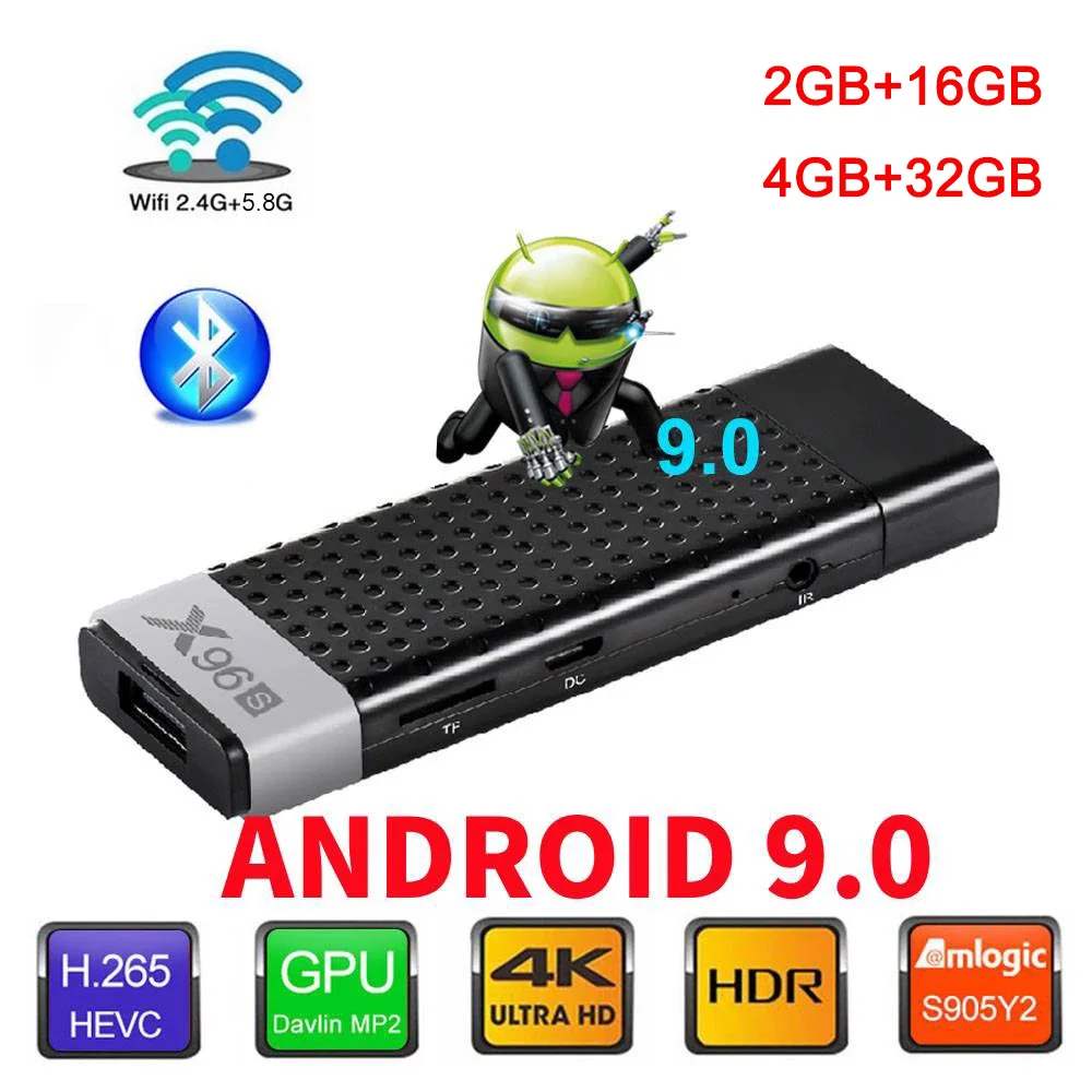 4k TV stick Android 9.0 Wireless Wifi Mini TV Box X96 Amlogic S905X Smart TV Box Dual Core Set Top Box Bluetooth
4k TV stick Android 9.0 Wireless Wifi Mini TV Box X96 Amlogic S905X Smart TV Box Dual Core Set Top Box Bluetooth