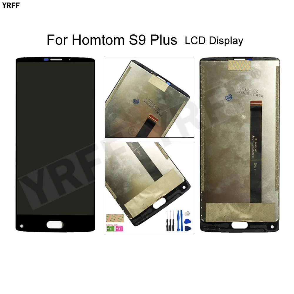 

LCD Display Screens For Homtom S9 Plus Touch Screen Digitizer Glass Panel Sensor Mobile Phone Repair Tool 100% Tested Free Ship
