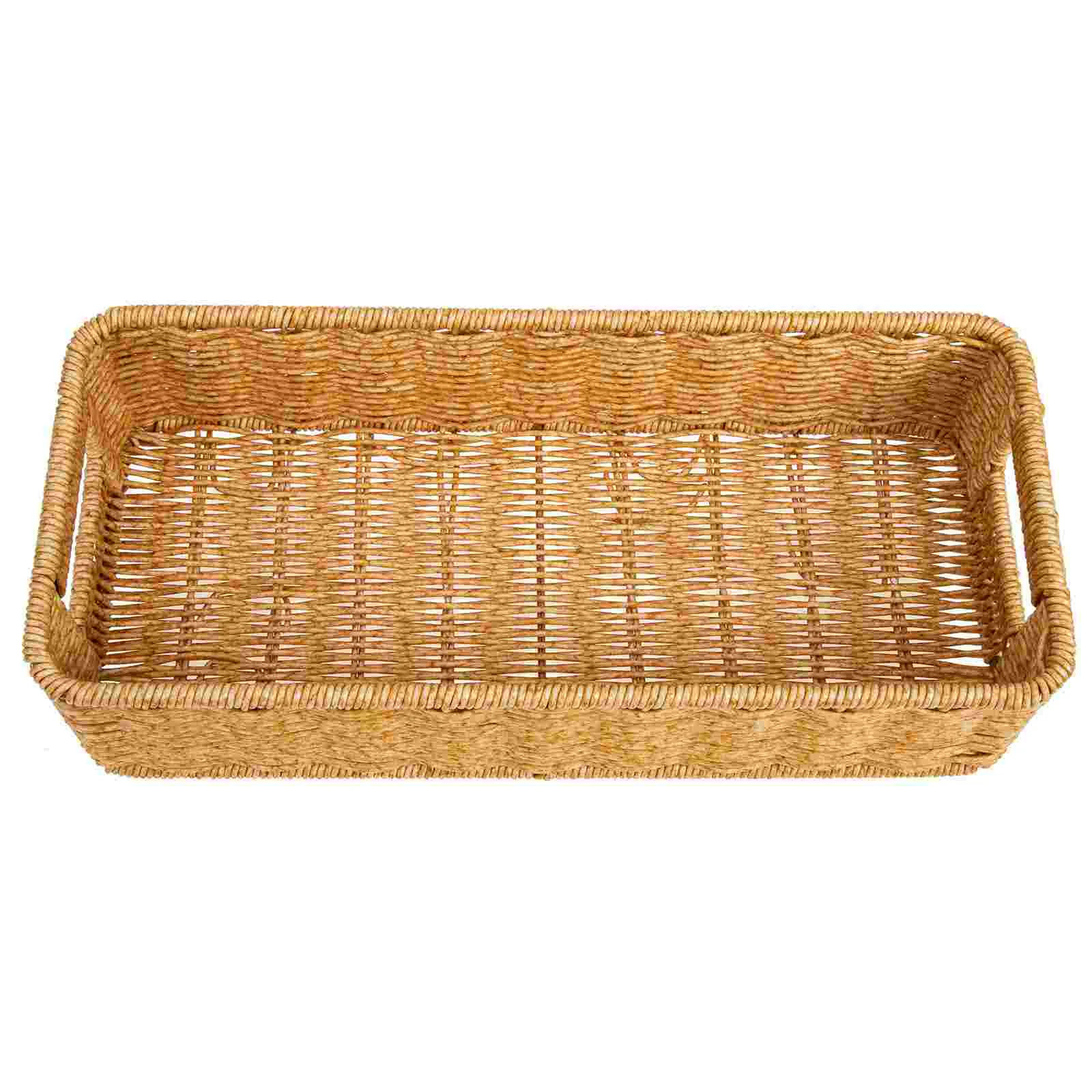 Simulation Rattan Tray Storage Basket Woven Fruit Tray Exquisite Storage Plate
Simulation Rattan Tray Storage Basket Woven Fruit Tray Exquisite Storage Plate