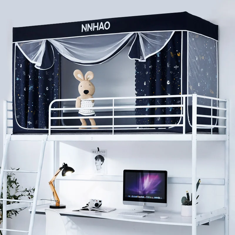 Mosquito Net Integrated Student Bedroom Light Blocking Upper Berth Lower Bunk Men and Women Bunk Bed Four Doors with Bracket
Mosquito Net Integrated Student Bedroom Light Blocking Upper Berth Lower Bunk Men and Women Bunk Bed Four Doors with Bracket